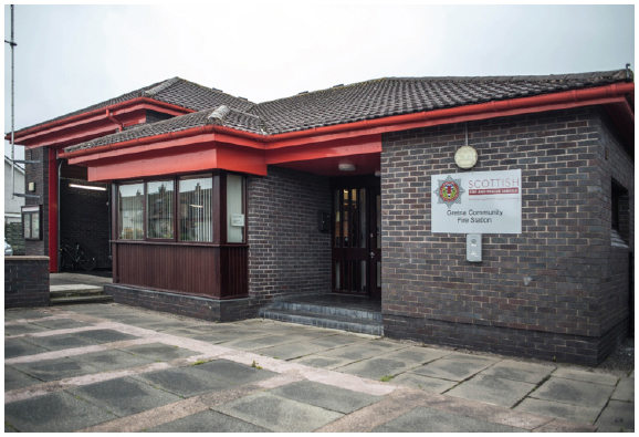 Figure 1: Photograph of a fire station which is crewed by RDS firefighters - courtesy of SFRS Corporate Communications